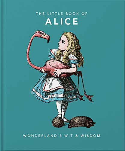 Book cover featuring Alice with a flamingo and a tortoise.
