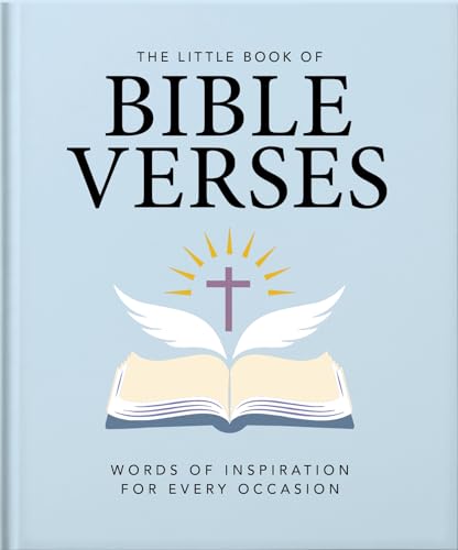 Book cover with open Bible, cross, and angel wings illustration.