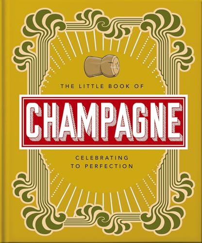 Yellow book cover with “Champagne” in red text and a cork illustration.