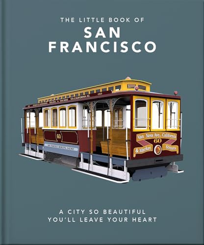 Book cover featuring a San Francisco cable car on a teal background.