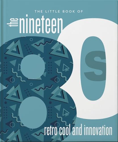Book cover with geometric 1980s patterns and large text reading “the nineteen 80s”.