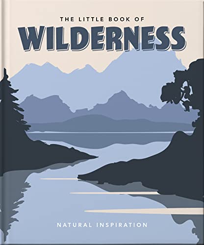 Book cover with mountain landscape and title "The Little Book of Wilderness".