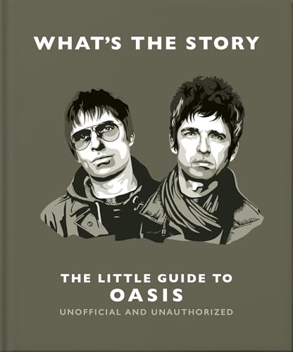 Book cover featuring illustrated portraits of Liam and Noel Gallagher of Oasis.