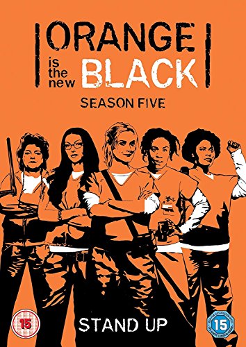 Orange Is The New Black" Season 5 DVD cover with silhouetted characters.