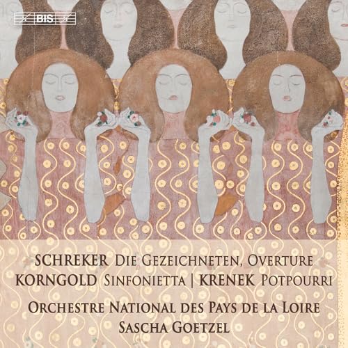CD cover featuring a Klimt-style painting of women with gold patterns and text below.
