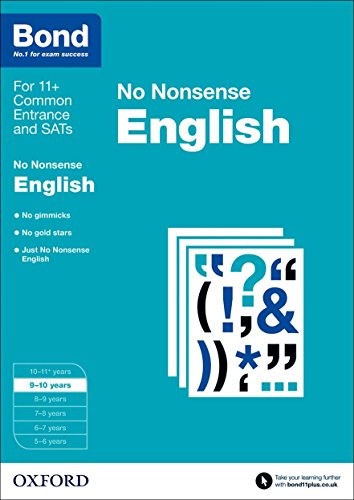 Blue Bond No Nonsense English workbook for 9-10 year olds.