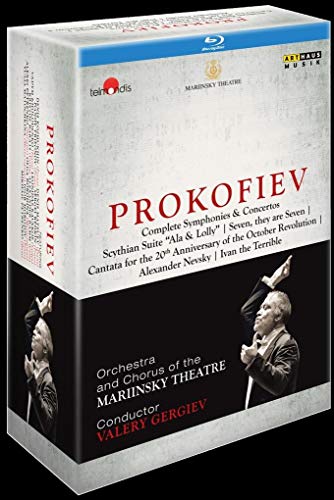 Blu-ray case for Prokofiev symphonies and concertos, featuring conductor Valery Gergiev.