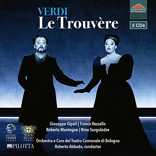 CD cover for Verdi’s “Le Trouvère” opera, featuring two singers.