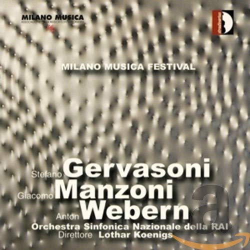 "Album cover with silver background, white text, and 'MILANO MUSICA FESTIVAL' written prominently."