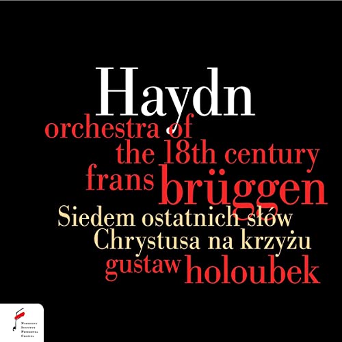 CD cover: "Haydn" in large white text on a black background.