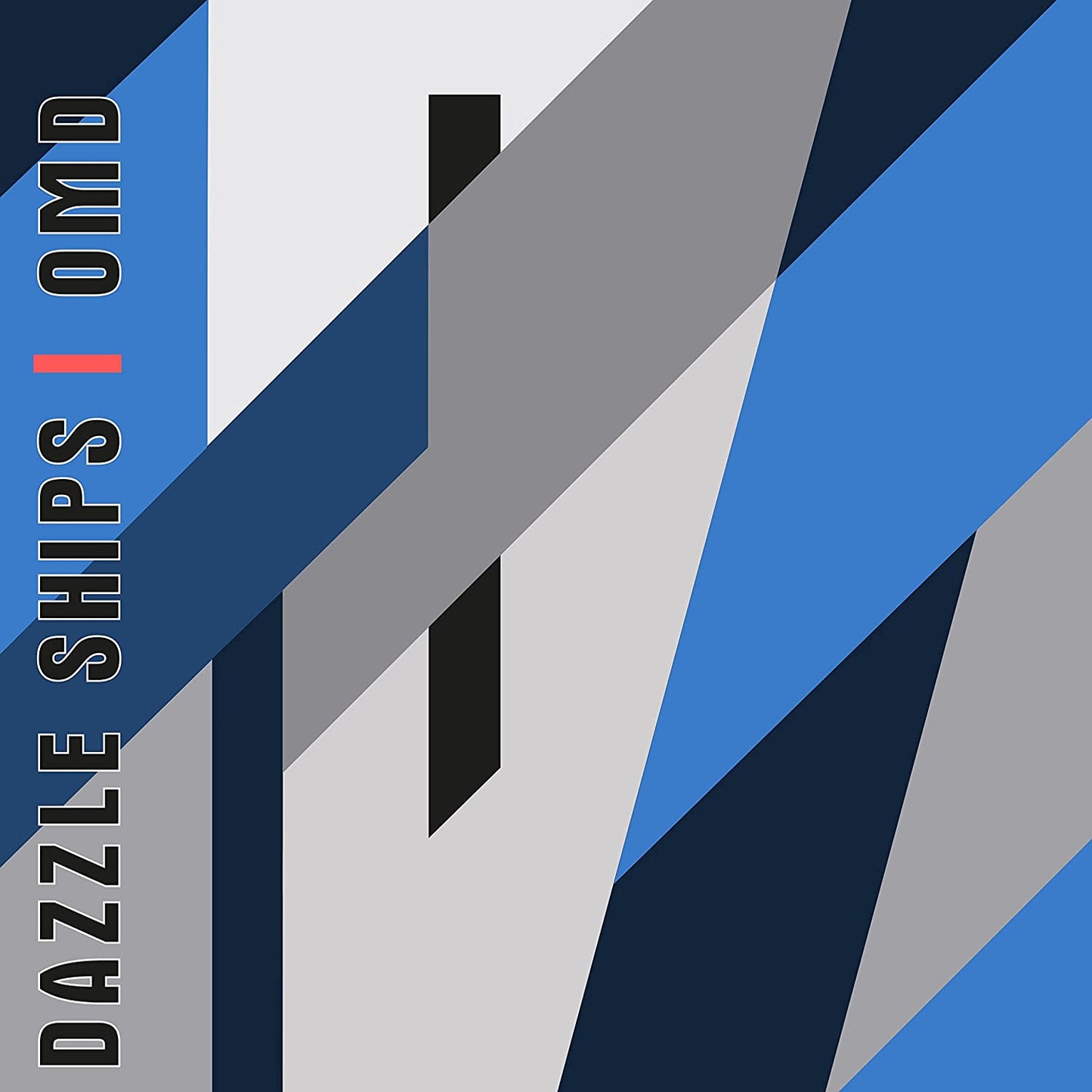 Album cover for Orchestral Manoeuvres in the Dark’s “Dazzle Ships” with geometric design.