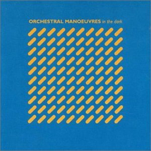 CD cover with yellow diagonal dashes on a blue background and band name text.
