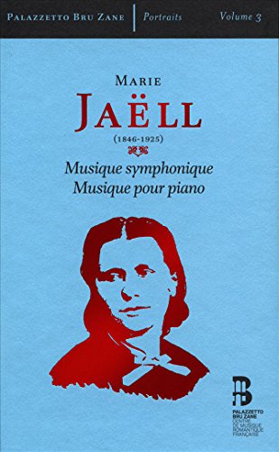 CD cover featuring a red silhouette portrait of composer Marie Jaëll.