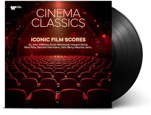 Vinyl record of “Cinema Classics: Iconic Film Scores” album cover.