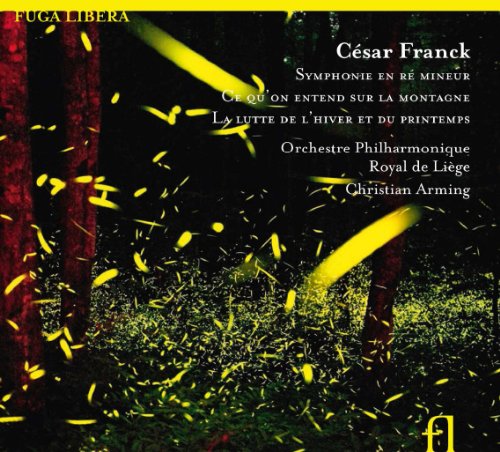 A CD cover featuring fireflies in a forest with white and yellow text.