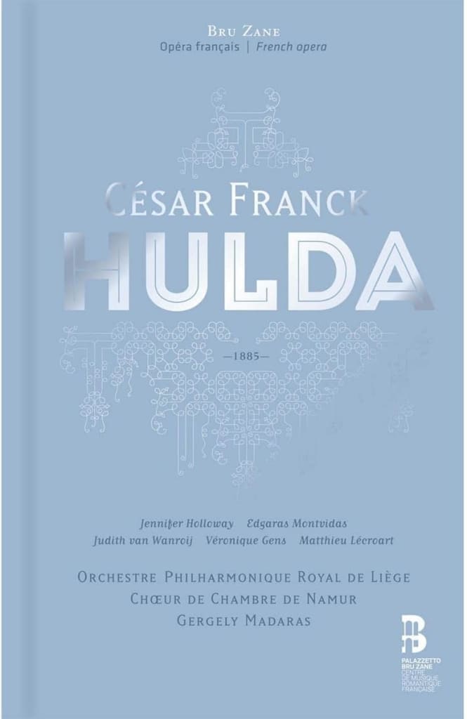 CD cover featuring the Orchestre Philharmonique Royal performing Cesar Franck's Hulda with classical artwork.