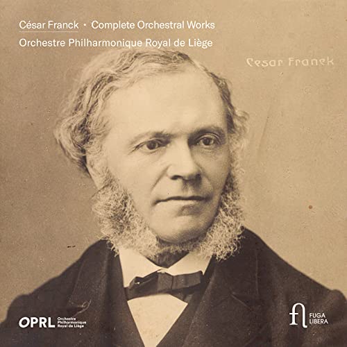 CD cover featuring a sepia-toned portrait of composer César Franck.
