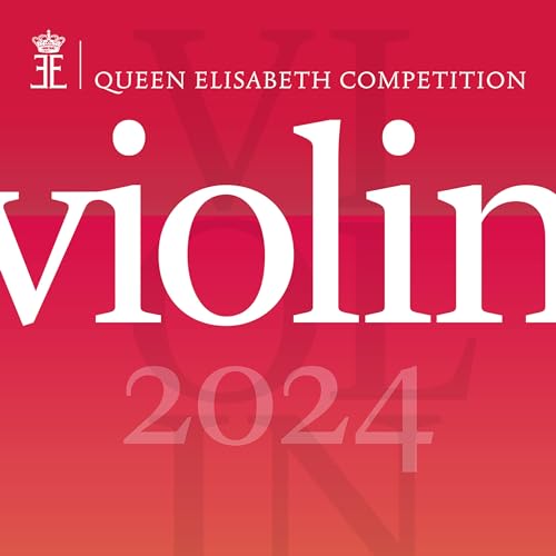 Red album cover displaying "Violin 2024" and the Queen Elisabeth Competition logo.