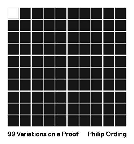 Black and white grid pattern with book title and author name below.