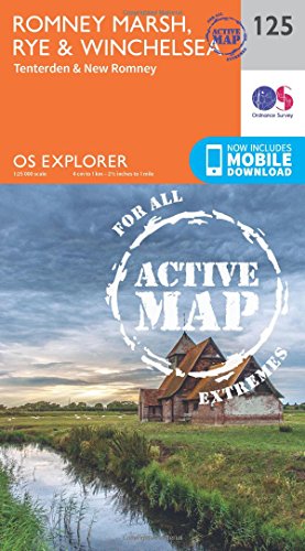 OS Explorer map cover for Romney Marsh, Rye and Winchelsea area.