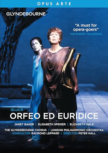 DVD cover for Gluck’s “Orfeo Ed Euridice” opera featuring two singers.