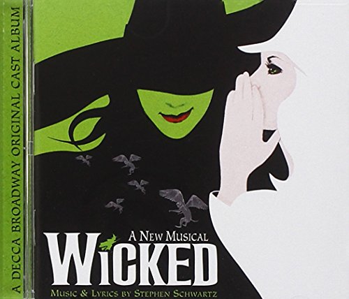 “Wicked” original Broadway cast album CD cover with green and white imagery.