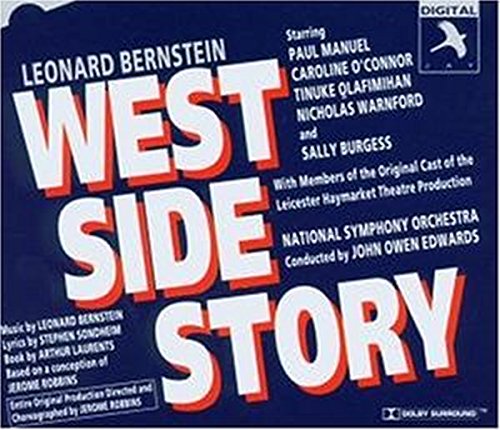 CD cover for "West Side Story" featuring cast names and orchestra.