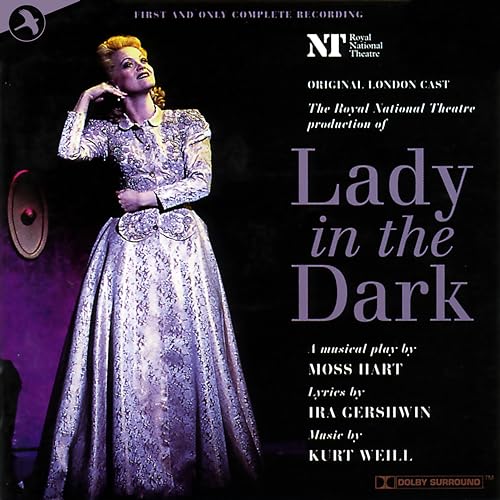 CD cover for "Lady in the Dark" musical, featuring a woman in a gown.