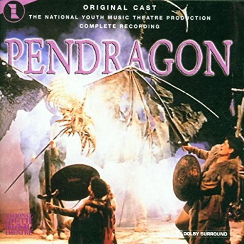 CD cover for “Pendragon” musical, featuring a knight and dragon illustration.
