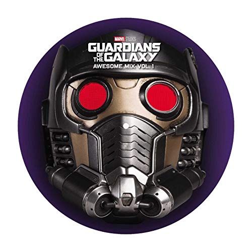 Guardians of the Galaxy Vol. 1 picture disc vinyl featuring Star-Lord's helmet.