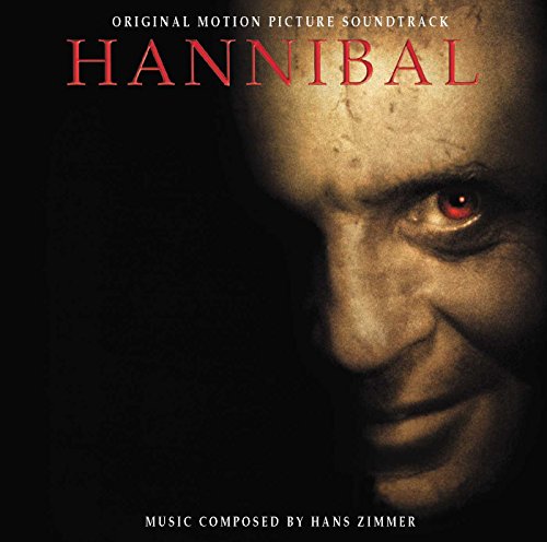 CD cover for “Hannibal” soundtrack featuring a close-up of a man’s face.