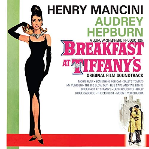 Album cover featuring Audrey Hepburn in a black dress with a cat on shoulder.