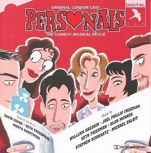 “Personals” CD cover featuring cartoon portraits and red background.