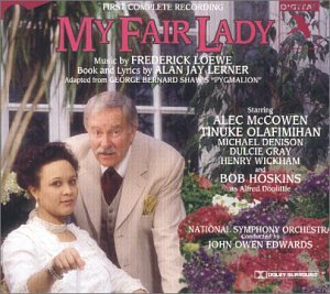“My Fair Lady” CD cover featuring Alec McCowen and Tinueke Olafimihan.