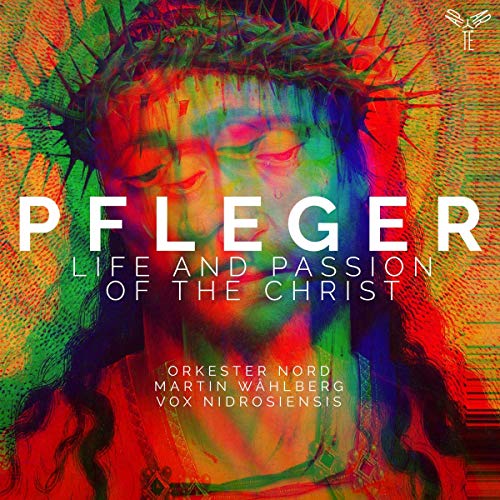 CD cover: colorful, abstract depiction of Christ with a crown of thorns.