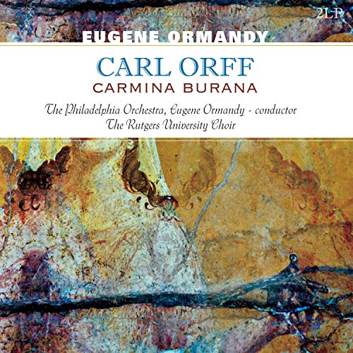 Vinyl record cover for Carl Orff’s “Carmina Burana” conducted by Eugene Ormandy.