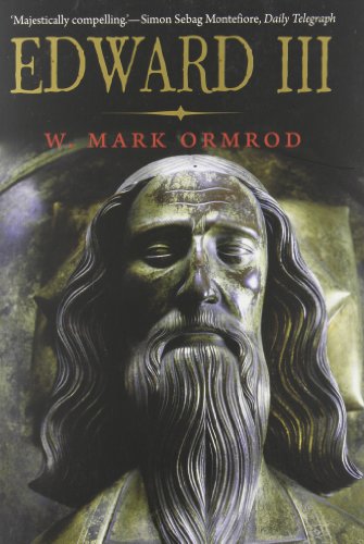 Book cover featuring a bronze sculpture of King Edward III with long beard.