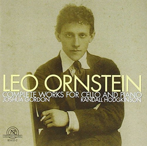 CD cover featuring a portrait of composer Leo Ornstein in a suit.