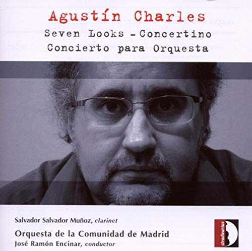 CD cover featuring a portrait of composer Agustín Charles with text details.