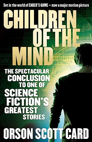 Book cover: “Children Of The Mind” by Orson Scott Card, with a silhouetted figure.