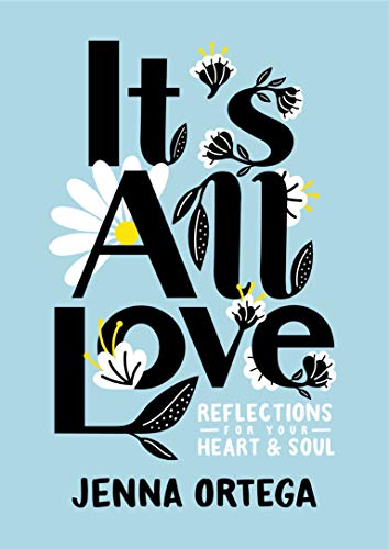 Book cover with large, floral-decorated title "It's All Love" and author's name.