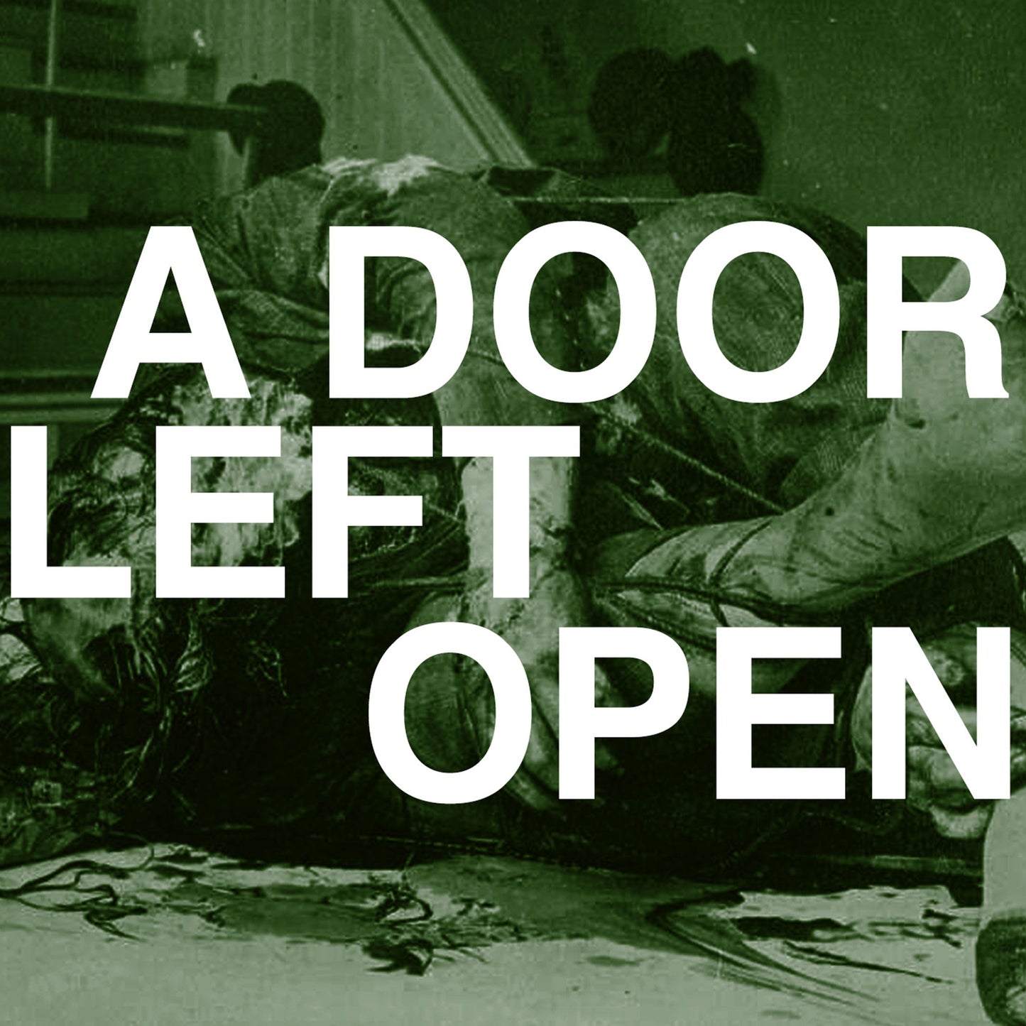 CD cover for "A Door Left Open" by Orthodox, dark green and white.