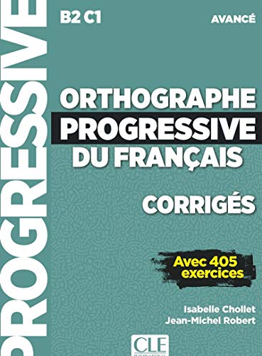 French grammar workbook cover, “Orthographe Progressive”, advanced level (B2/C1).
