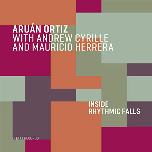 The image is a CD cover with a geometric pattern and white text. Alt text: "CD cover with geometric pattern, featuring artist names and album title in white text."