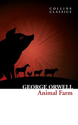Book cover: black silhouette of a pig and other farm animals.