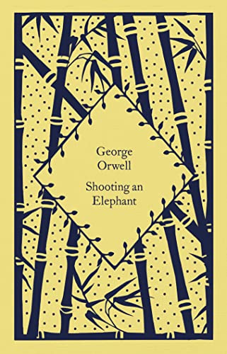 Book cover with a yellow background, dark blue bamboo pattern, and central diamond text.