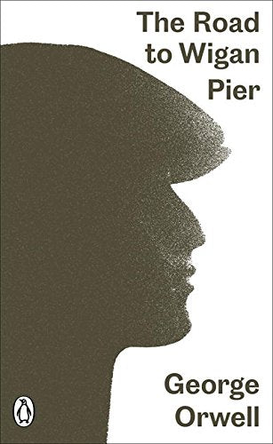 The image depicts a book cover with a silhouette of a man's profile.
