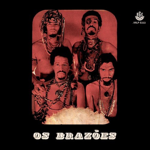 Vinyl record of Os Brazoes album, likely with colorful cover art.