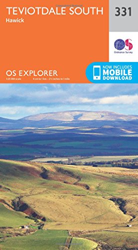 Ordnance Survey Explorer map cover for Teviotdale South, showing rolling hills.