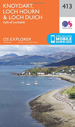Ordnance Survey map cover showing Scottish lochs, coastline, and mountains.